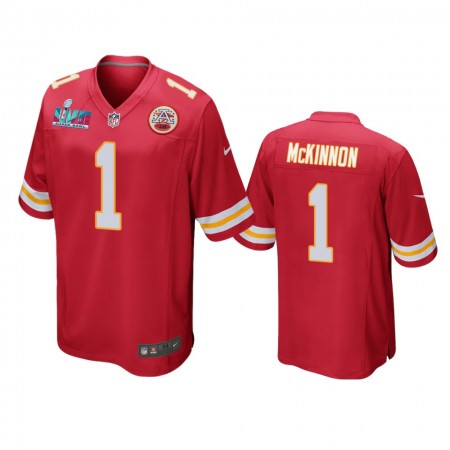 Tröjor Kansas City Chiefs Jerick McKinnon 1 Game Röd Super Bowl LVII - Män Tröjor Kansas City Chiefs Jerick McKinnon 1 Game Röd Super Bowl LVII - Män